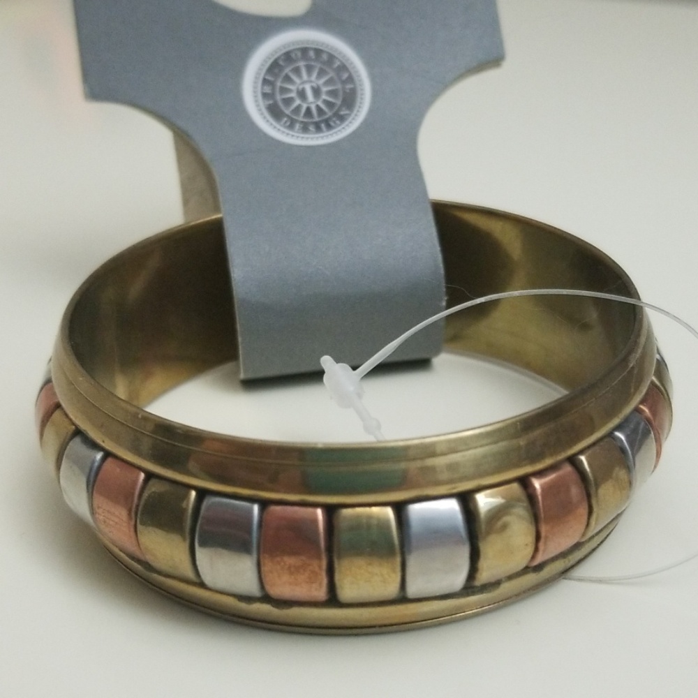 3-tone Bangle Bracelet, Tri Coastal Designs
